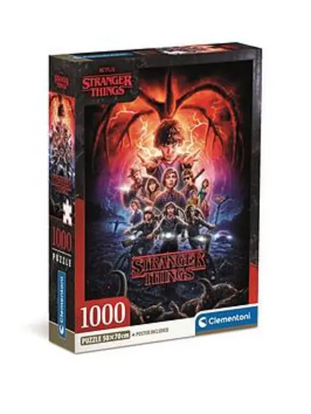 Image of Clementoni Stranger Things 1000 Piece Jigsaw Puzzle Toys - Puzzles & Jigsaws