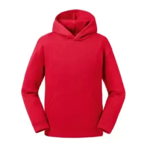 Image of Russell Kids/Childrens Authentic Hooded Sweatshirt (9-10 Years) (Classic Red)