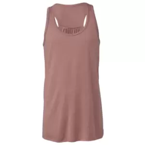 Image of Bella + Canvas Youths Girls Flowy Racer Back Tank Top (M) (Mauve)
