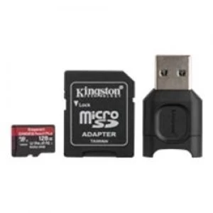 Image of Kingston 128GB MicroSDXC React Plus Card