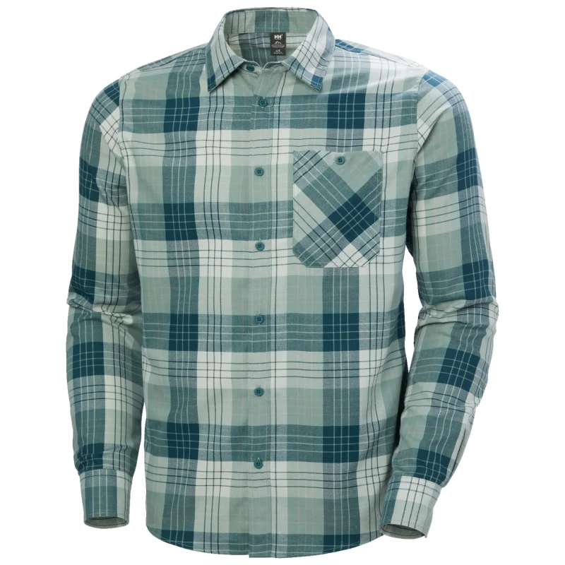 Image of Long sleeve shirt Helly Hansen Aker Flannel Vert Male M
