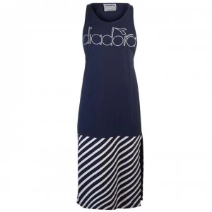 Image of Diadora Barra Dress - Blue Plum