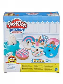 Image of Play-Doh Kitchen Creations Delightful Donuts Set With 4 Colours