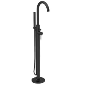 Image of Hudson Reed Floor Standing Bath Shower Mixers Tec Floor Standing Bath Shower Mixer - Matt Black