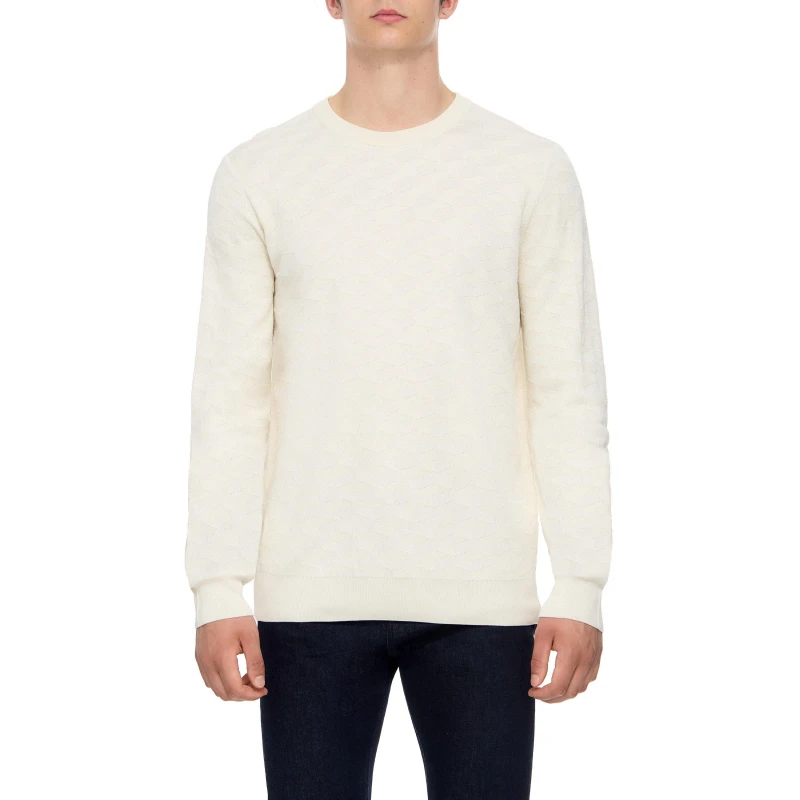 Image of Boss Mens L-Odante Sweater Vest Open White male 2XL