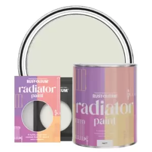Image of Rust-Oleum Radiator Paint, Matt Finish - Portland Stone - 750ml