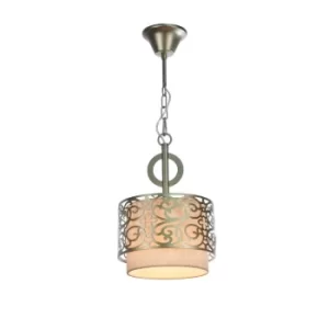 Image of Venera Cylindrical Ceiling Pendant Lamp Brass, 1 Light, E27