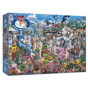 Image of I Love Great Britain 1000 Piece Jigsaw Puzzle