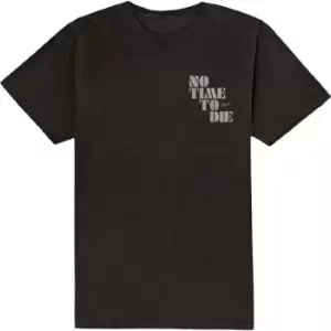 Image of James Bond 007 - No Time To Die & Logo Unisex XX-Large T-Shirt - Black