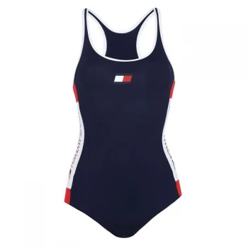 Image of Tommy Bodywear Sport Logo Swimsuit - Black Iris