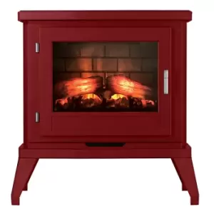 Image of Focal Point Fires 1.8kW Svelvik Electric LED Stove - Burgundy