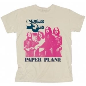 Image of Status Quo Paper Plane Mens Natural TS: X Large