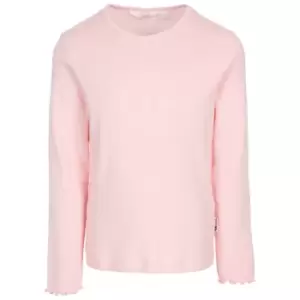 Image of Trespass Girls Content Long-Sleeved T-Shirt (2-3 Years) (Candyfloss Pink)