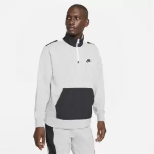 Image of Nike Sportswear Mens 1/2-Zip French Terry Top - Grey