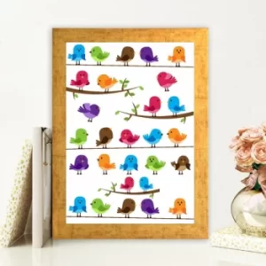 Image of AC125687714 Multicolor Decorative Framed MDF Painting