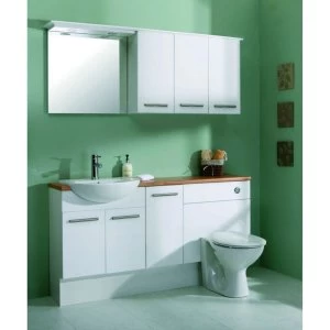 Image of Wickes Seville Plinth - White 2.2m