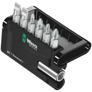 Image of Wera Bit-Check 7 Universal 4 05135810001 Bit set 7 Piece Phillips, Pozidriv, Star socket