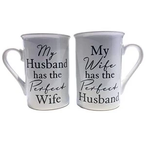 Image of Amore By Juliana Mug Gift Set - Perfect Husband & Wife