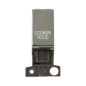 Image of Click Scolmore MiniGrid 13A Double-Pole Ingot Cooker Hood Switch Black Nickel - MD018BN-CH