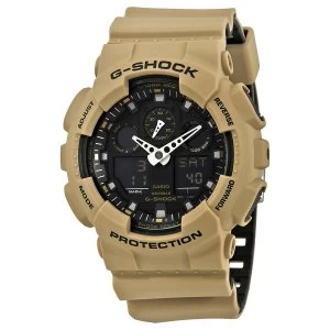 Image of Casio G-SHOCK Military Series Analog-Digital Watch GA-100L-8A - Beige/Black