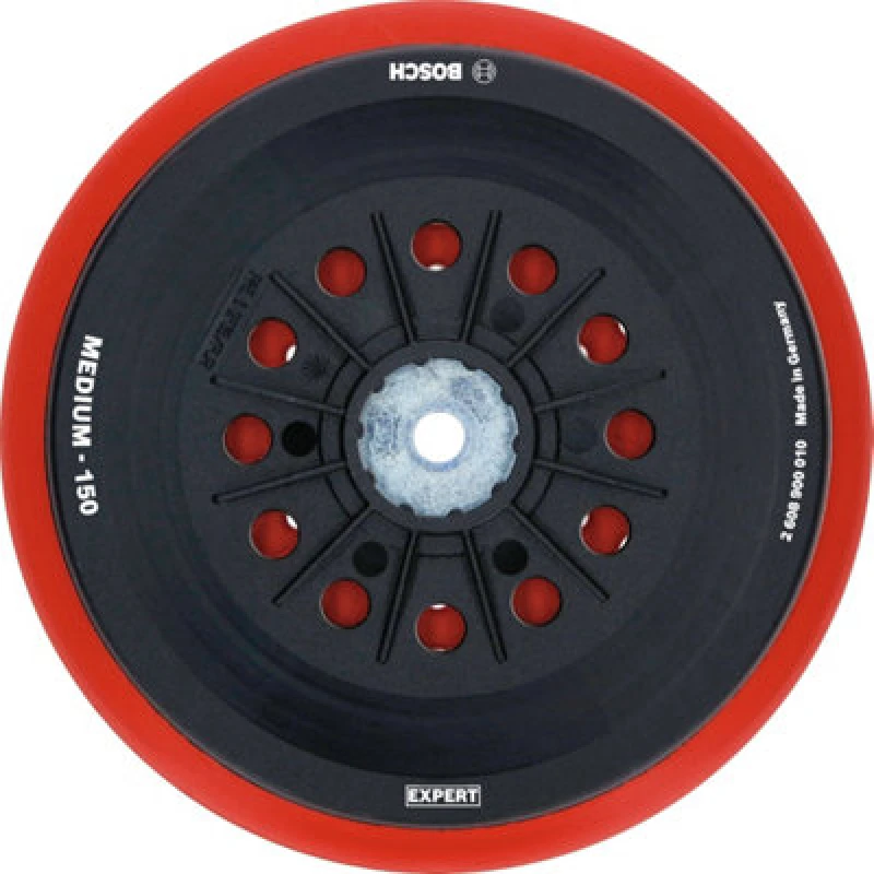 Image of Bosch Expert Multihole Medium Backing Pads for GEX 150mm Sanders 2608900010 Diameter: 150mm