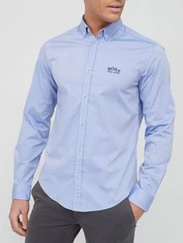 Image of Hugo Boss Biado Oxford Shirt Light Blue Size S Men