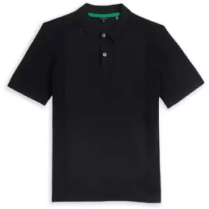 Image of Ted Baker Bump Knitted Polo Shirt - Blue