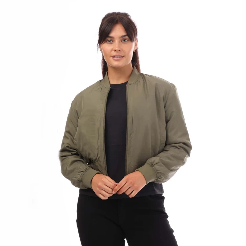Image of Only Alma Bomber Jacket - Green Green 8