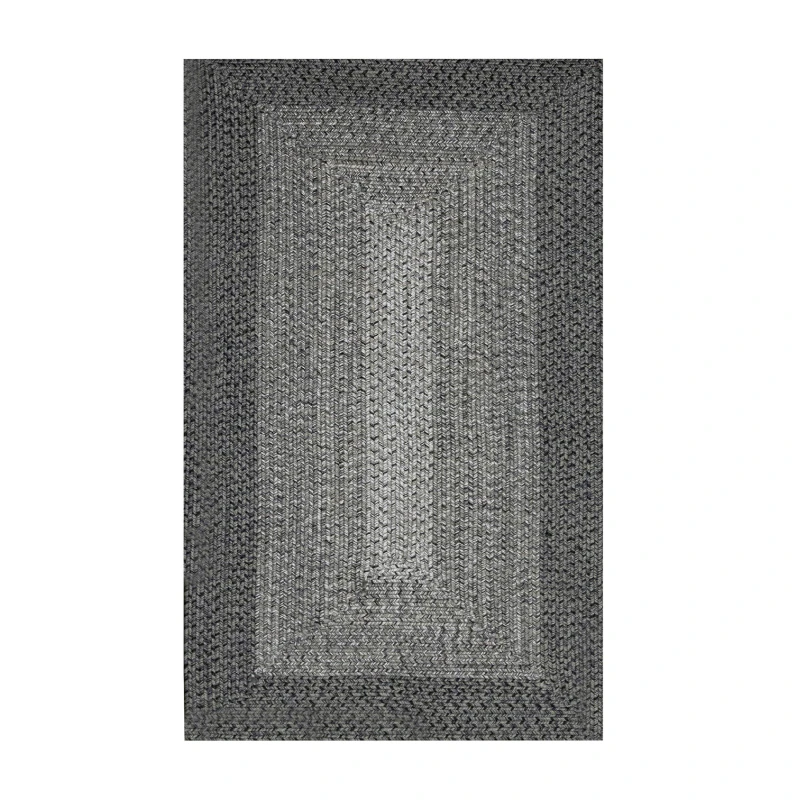 Image of Streetwize Jute Style Rug - Dark Grey - 80cm x 150cm Grey 80x 150cm