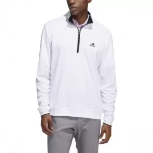 Image of adidas Quarter-Zip Sweatshirt - white - L