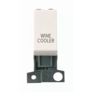 Image of Click Scolmore MiniGrid 13A Double-Pole Wine Cooler Switch Polar White - MD018PW-WC