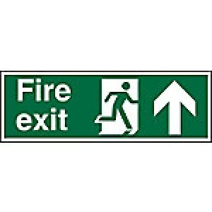 Image of Fire Exit Sign Up Arrow Acrylic 15 x 45 cm
