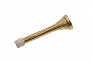 Image of Wickes Spring Door Stop - Brass Pack of 2