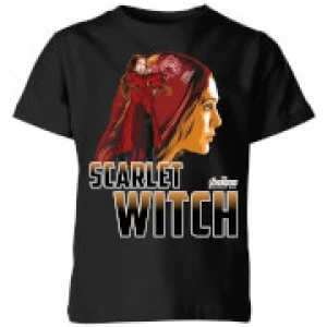 Image of Avengers Scarlet Witch Kids T-Shirt - Black - 3-4 Years