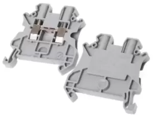 Image of Schneider Electric Grey NSYTRV Din Rail Terminal, 0.14 4 mm, 0.14 4mm, 1 kV