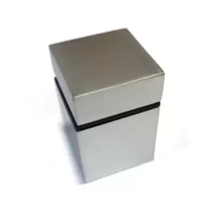 Image of GTV Adjustable Shelf Support Glass Clamp Wall Mount Square - Colour Aluminium. S