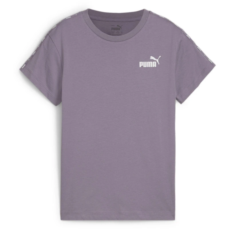 Image of Puma Ess Tape Tee G T-Shirt Girls - Purple Purple S