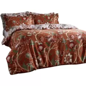 Image of Paoletti Botanist Duvet Cover Set (King) (Russet) - Russet