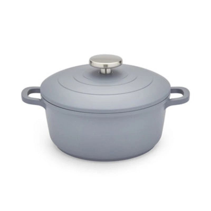 Image of Morphy Richards 20cm Cast Aluminium Casserole Dish Grey ONE SIZE