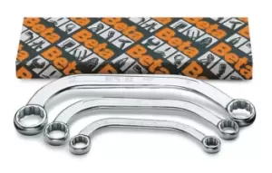 Image of Beta Tools 83 /S5 5pc Bi-Hex Half Moon Ring Spanner / Wrench Set (Box)
