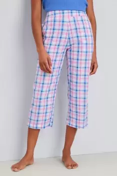 Image of Cotton Lounge Crop Trousers 20.5" (52cm) inside leg