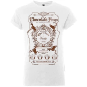 Image of Harry Potter Honeydukes Sepia Chocolate Frogs Womens White T-Shirt - L - White