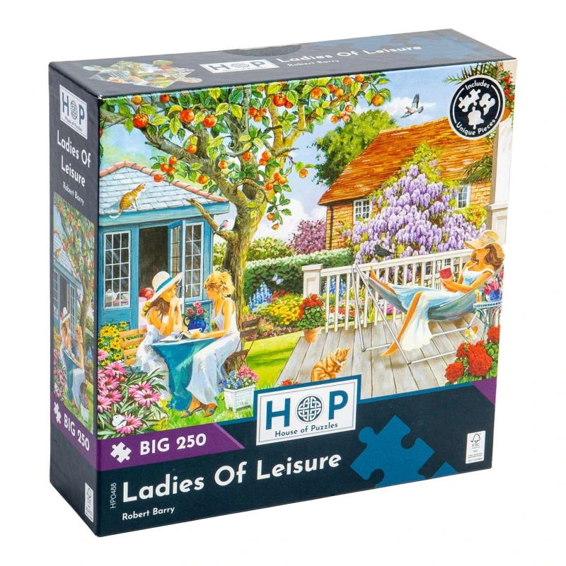 Image of The House Of Puzzles Ladies Of Leisure, BIG 250 Piece Jigsaw Puzzle Multi unisex