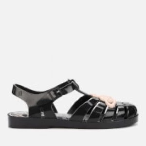 Image of Vivienne Westwood for Melissa Womens Possession Contrast Orb Sandals - Black - UK 4