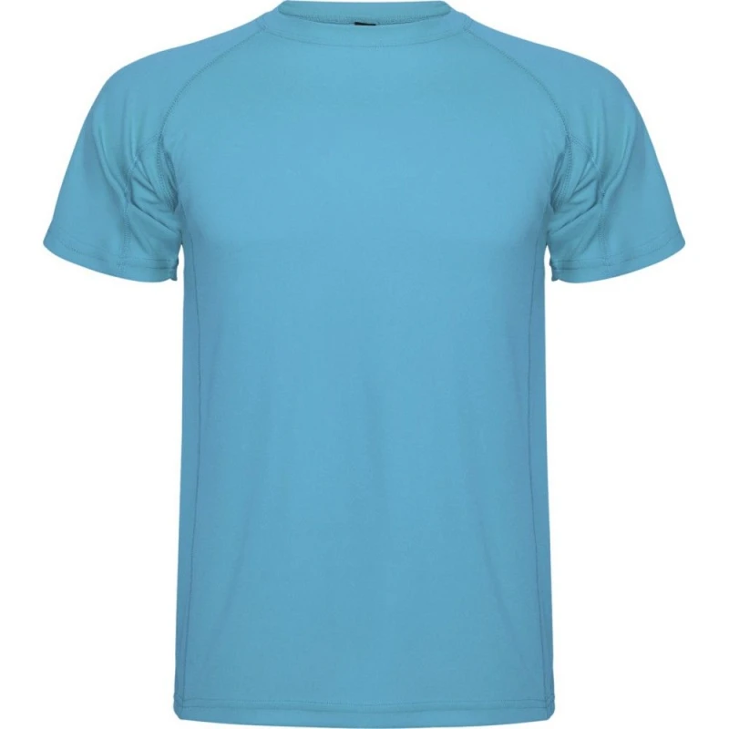 Image of ROLY ROLY Men Montecarlo Short-Sleeved Sports T-Shirt in Turquoise Size: Small Turquoise S Male 5063527538321