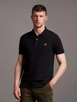 Image of Lyle & Scott Plain Polo Shirt - Black Size XL Men