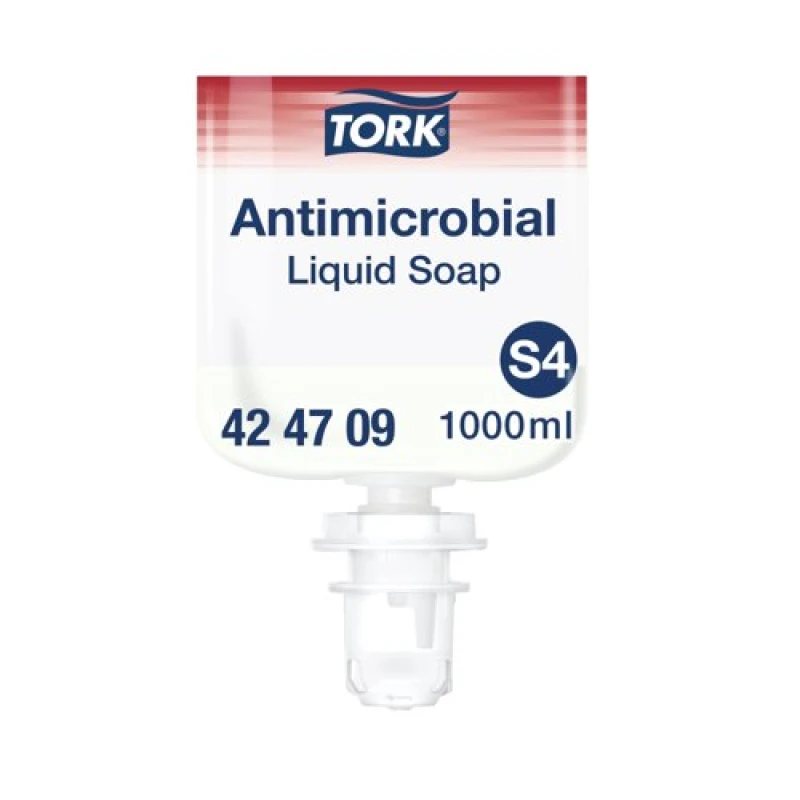 Image of Tork Antimicrobial Hand Washing Liquid Soap 1000ml (6 Pack) 424709