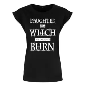 Image of Grindstore Womens/Ladies Daughter Of A Witch You Couldnt Burn T-Shirt (M) (Black)