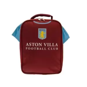 Image of Aston Villa FC Kit Lunch Bag (One Size) (Claret Red/Sky Blue)