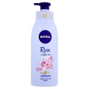 Image of Nivea Rose and Argan Oil Body Lotion 400ml